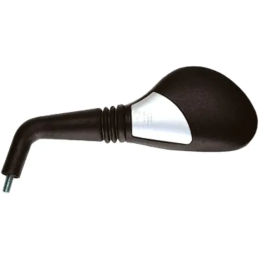 Mirror oval black/silver left for: MBK YQ, Yamaha YQ_0