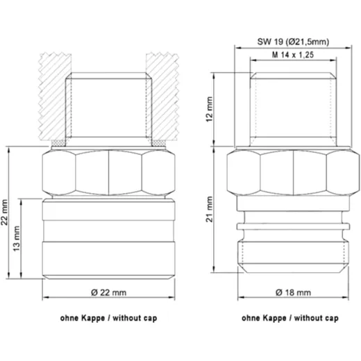 Ölablassschraube mit Ventil M14X1. 5 mm passend für: Triumph Ti