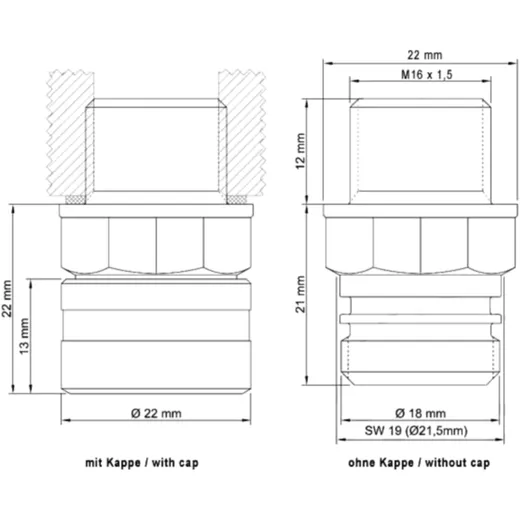 Ölablassschraube mit Ventil M16X1. 5 mm passend für: BMW R, S,