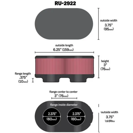 Rennluftfiltersatz K&N_1