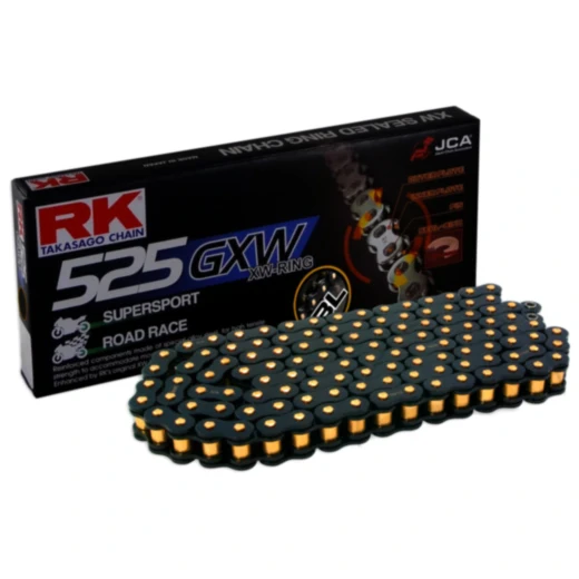 RK XW - Ringkette SW525GXW/112 Kette offen mit Nietschloss passend für: Kawasaki Z, KLV, Ninja