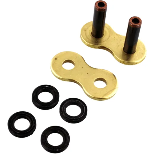 RK Hollow Rivet Link Gold 520 ZXW for High-Powered Motorcycles