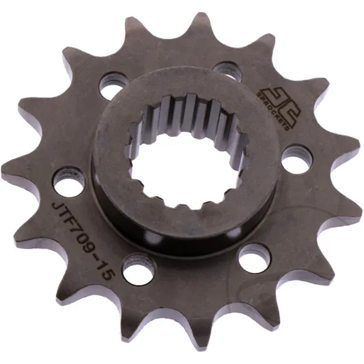 Front sprocket racing 15 tooth pitch 525 narrow spline inner diameter 25/28 for: Aprilia Shiver, Dorsoduro, Caponord