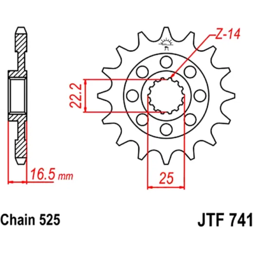 Racing - Ritzel 15Z Teilung 525 Alternative: 7260408 passend für: Ducati Monster, Diavel, Hypermotard