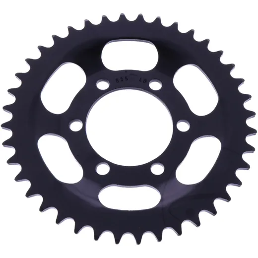 Rear sprocket 40 tooth pitch 415 black inner diameter 058 bolt spacing 072 for: Zündapp ZD (20, 40, 25, 50), C, CX