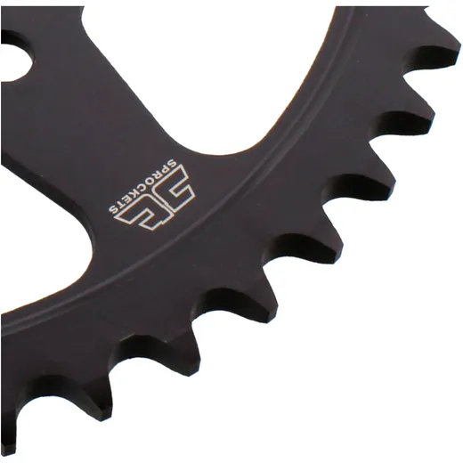 Rear sprocket 50 tooth pitch 525 black inner diameter 106 bolt
