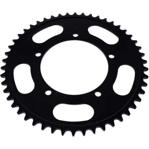 Rear sprocket 50 tooth pitch 525 black inner diameter 120 bolt spacing 140 for: Triumph Bonneville, Thruxton, Scrambler