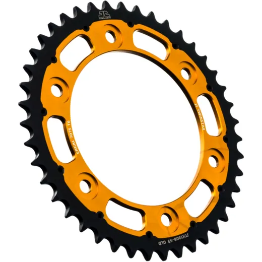 Rear sprocket twinstar 43 tooth pitch 520 gold JT alternative: 7580647 for: Honda CBR, VTR
