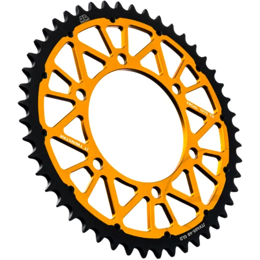 Rear sprocket twinstar 48 tooth pitch 520 gold for: Kawasaki Ninja, GPZ, Z