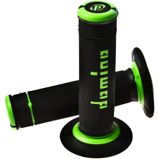Domino Offroad Griffgummi 22/26 mm schwarz/grün geschlossenen