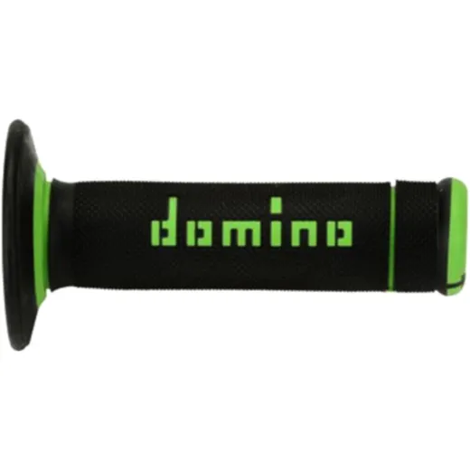 Domino Offroad Griffgummi 22/26 mm schwarz/grün geschlossenen_0