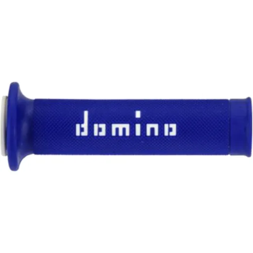 Griffgummi blau/weiß für Motorräder 22/26 mm offen_0