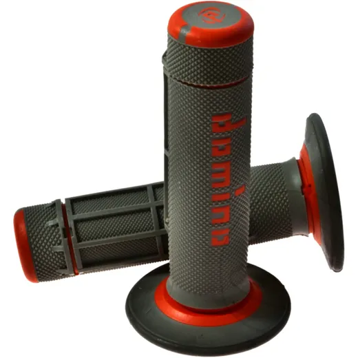 Domino Griffgummi Offroad grau/orange 22/26 mm geschlossen