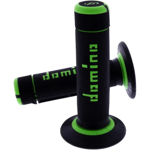 GRIP OFFROAD BLACK/GREEN 22/26MM CLOSED
