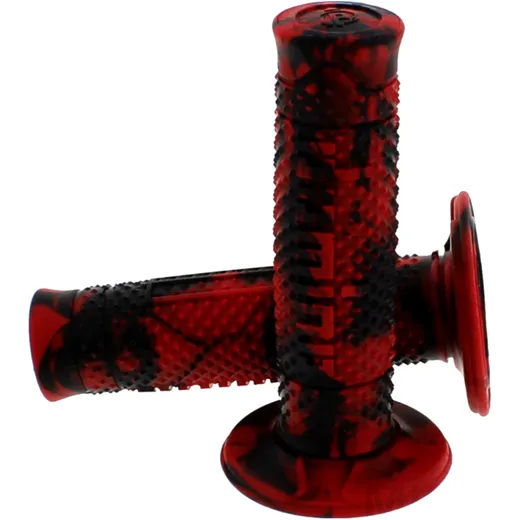 DOMINO Offroad Snake Grips Red/Black 22/26mm