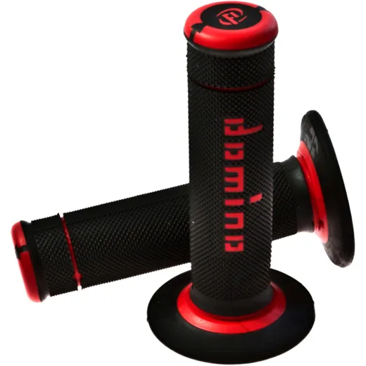 Domino Offroad Griffgummi schwarz/rot 22/26 mm