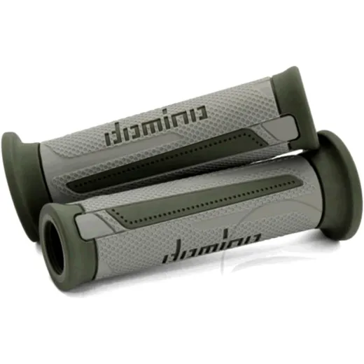 GRIPS A350 GREY/GREEN for Motorcycles D.22/26MM OPEN