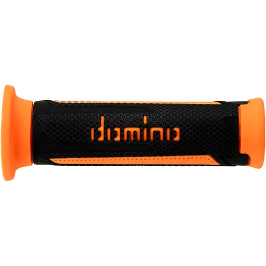 GRIPS A350 BLACK/ORANGE for Motorcycles D.22/26MM OPEN