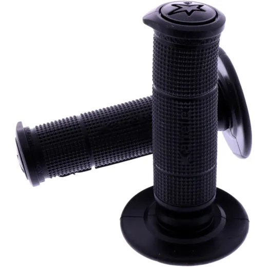 GRIPS BLACK D.22/24MM CLOSED for Motorcycles