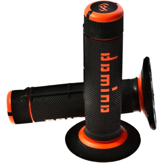 Domino Griffgummi schwarz/orange 22/26 mm geschlossen