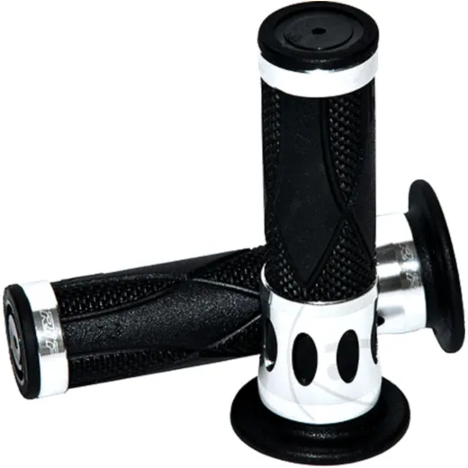 ProGrip Grip Rubber 728 Scooter with Aluminum Ring Black/Silver D.22mm