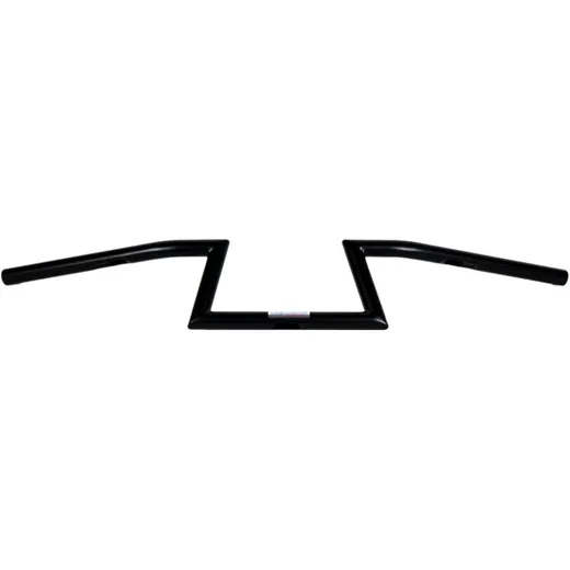 Z-Lenker Stahl schwarz mit Kabelkerbe 25,4 mm