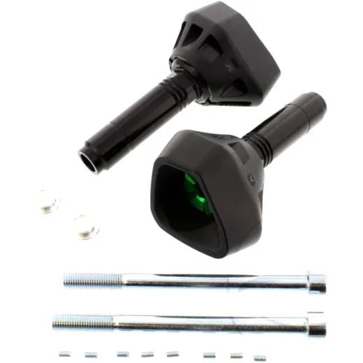 Anbausatz + Pad Evotech grün passend für: Kawasaki Z