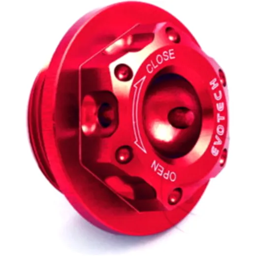 Oil filler screw 20X2. 5mm red for: Honda CBR, CB, NC, Kawasaki KX, Z, ER - 6F