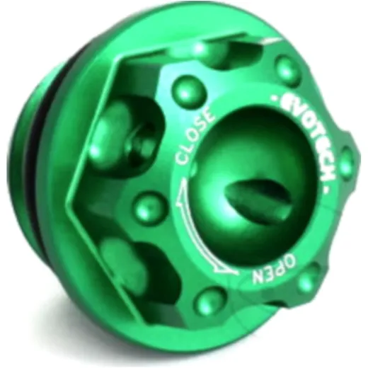 Öleinfüllschraube alu Evotech 20X2. 5 mm grün passend für: Honda CBR, CB, NC