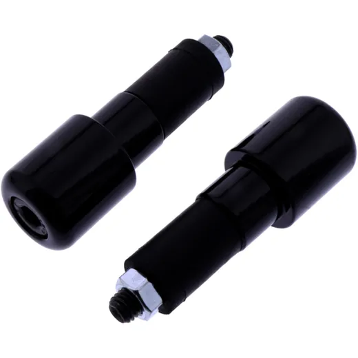 Lenkerenden aus Stahl schwarz - JMP 17 mm