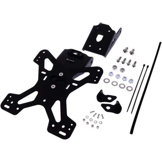 Licence plate holder EVOTECH black for: Kawasaki Z, Ninja