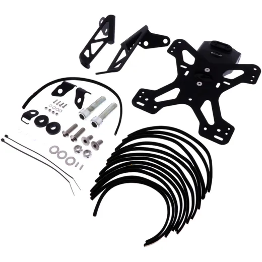 Licence plate holder EVOTECH black for: MV Agusta Brutale
