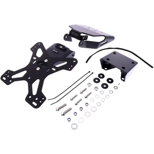 Licence plate holder EVOTECH black for: Triumph Speed Triple