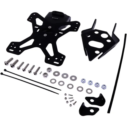 Licence plate holder EVOTECH black for: Triumph Street Triple