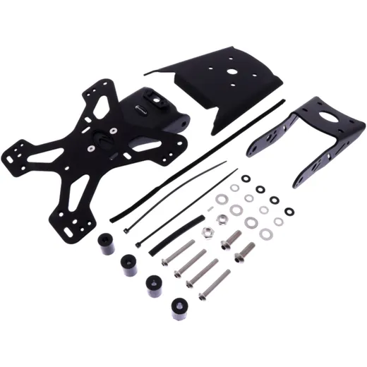 Licence plate holder EVOTECH black for: KTM Duke