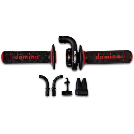 Gasgriff Domino KRE03 schwarz passend für: Honda CRF, Kawasaki KX