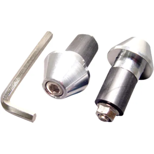 HANDLEBAR ENDS ALUMINIUM SILVER 13MM JMP