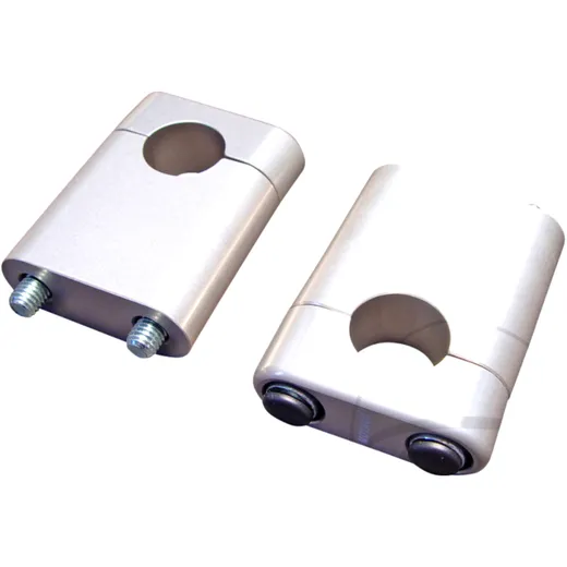 Handlebar Clamps Silver 22 mm 50 mm Height for Motorcycles