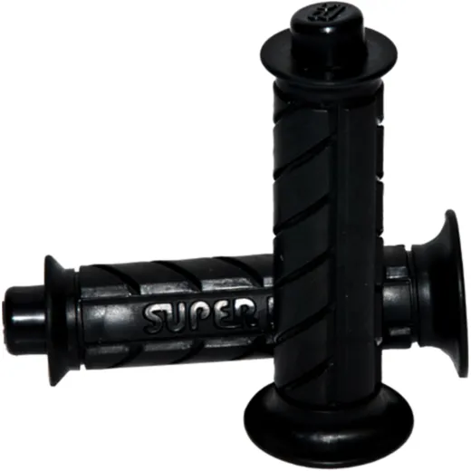 SUPERBIKE GRIP SET BLACK 22mm for Street and Sport Motorcycles