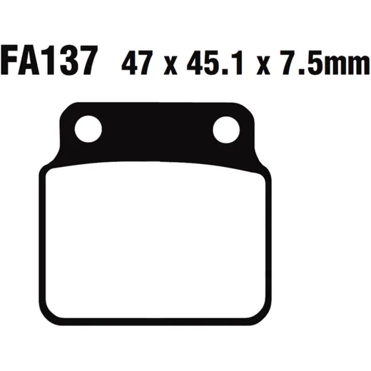 Bremsklotz Standard EBC passend für: Suzuki LT - Z, LT - R, LT, Arctic Cat/Textron DVX