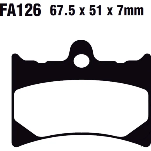 Brake pad standard ebc FA126TT