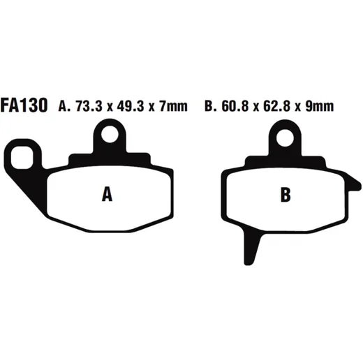 Bremsklotz Standard EBC Alternative: 7871825 passend für: Kawasaki KX, KLR