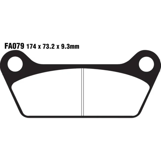 Bremsbeläge Bremsklotz Standard EBC FA079