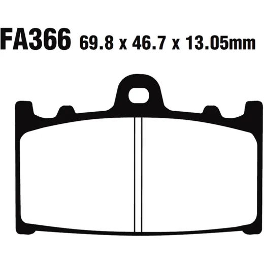 Bremsklötze Sinter Double-H EBC für Motorräder 7320079
