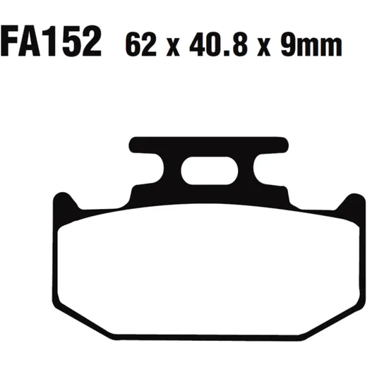 Brake pads sintered mx - s EBC mxs152 for: Kawasaki KX, KLX, Yamaha GPD