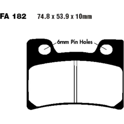 Bremsklötze Sinter Double-H für Motorräder 7320129
