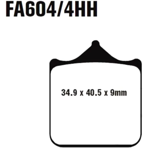 Bremsklotz Sinter GPFAX EBC Alternative: 7870298 passend für: Triumph Speed Triple, Street Scrambler, Street Twin
