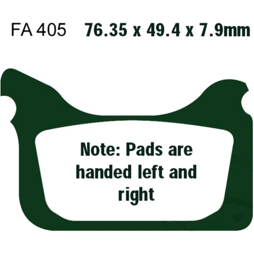 Brake pads sintered epfa EBC for: Aprilia SXV, Pegaso, Husaberg FS