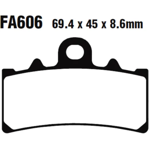 Brake pads std EBC fa606 altn 7875339 for: BMW G, C, CE04, Fantic Caballero, Caballero SC, Caballero RL