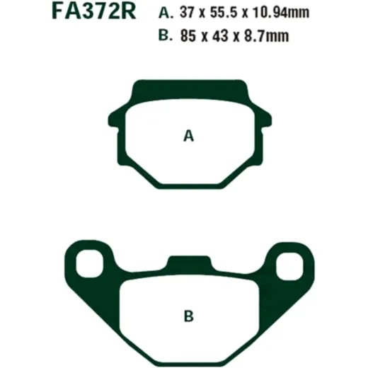 Bremsklotz Standard EBC passend für: Suzuki LT - A, LT - F 7326400